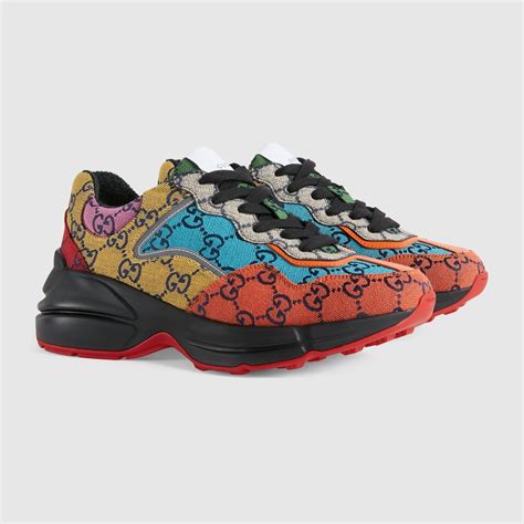 gucci rhyton multicolor|gucci rhyton distressed.